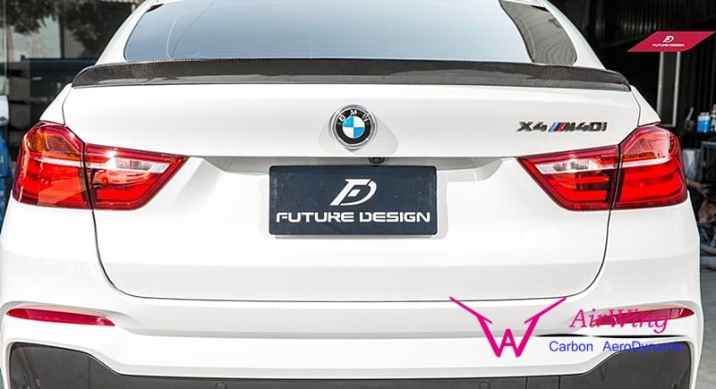 BMW F26 X4 - 3D style carbon trunk spoiler 02